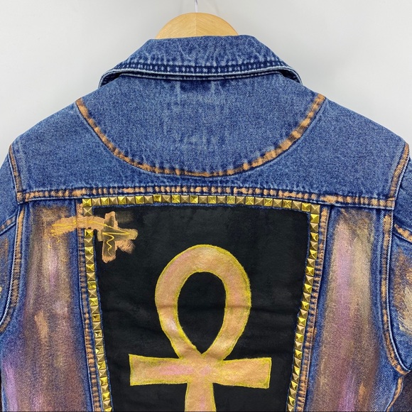 KINGS X QUEENS STUDDED TRUCKER JACKET S - Picture 11 of 16